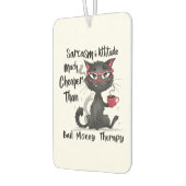 Sarcasm & Attitude Funny Cat Lover Gift  Luchtverfrisser (Links)