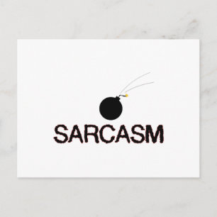 Sarcasm Bombed Briefkaart