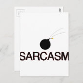 Sarcasm Bombed Briefkaart (Voorkant / Achterkant)