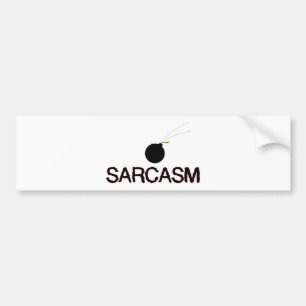 Sarcasm Bombed Bumpersticker