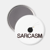 Sarcasm Bombed Magneet (Voorkant / Achterkant)