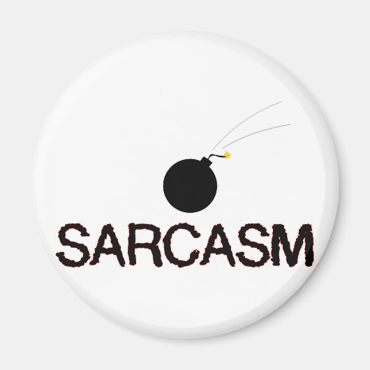 Sarcasm Bombed Magneet (Voorkant)