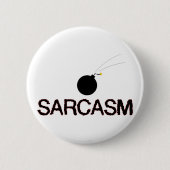 Sarcasm Bombed Ronde Button 5,7 Cm (Voorkant)