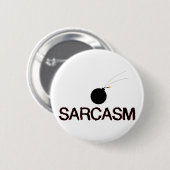 Sarcasm Bombed Ronde Button 5,7 Cm (Voorkant /achterkant)
