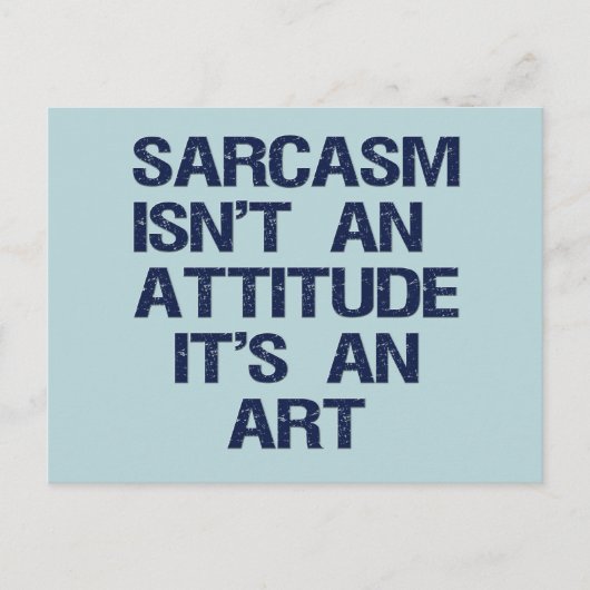 Sarcasm Briefkaart (Voorkant)