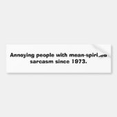 Sarcasm Bumpersticker (Voorkant)
