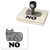 Sarcasm Cat Rubberstempel (Gestempeld)