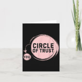 Sarcasm Circle Of Trust Funny  Kaart (Voorkant)