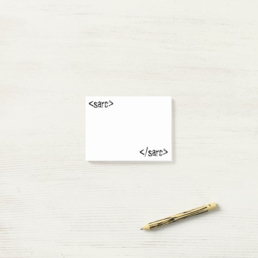 Sarcasm Funny Code Label Post-it® Notes (Op bureau)