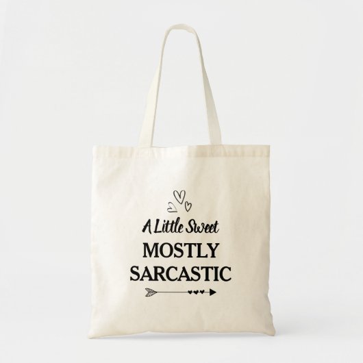 Sarcasm Funny Tote Bag (Voorkant)