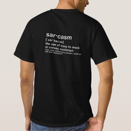 Sarcasm Graphic-T-shirt T-shirt (Achterkant)