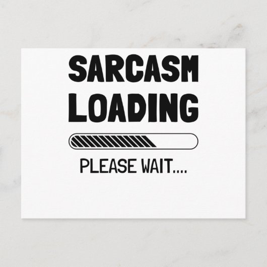 Sarcasm is de manier om iemand met stijl te mislei briefkaart (Voorkant)