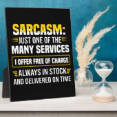 Sarcasm is maar een van de vele services fotoplaat (Zijkant)