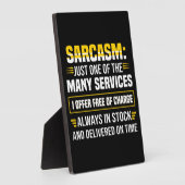 Sarcasm is maar een van de vele services fotoplaat (Zijkant)