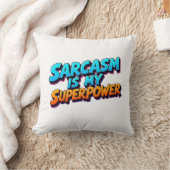 Sarcasm Is My Superpower - Comic Style Kussen (Deken)