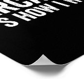 Sarcasm Its How I Hug Funny Sarcastic  Poster (Hoek)