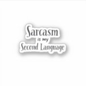 Sarcasm Laptop Sticker (Voorkant)