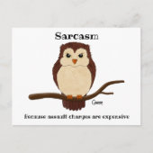 Sarcasm Owl - Briefkaart (Voorkant)