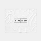 SArCaSm Periodic Table Elements Word Chemistry Fleece Deken (Voorkant (Horizontaal))