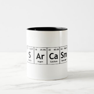 SArCaSm Periodic Table Elements Word Chemistry Tweekleurige Koffiemok