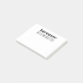 sarcasm post-it® notes (Schuin)
