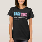 Sarcasm Primary Elements of Humor Science T-Shirt (Voorkant)