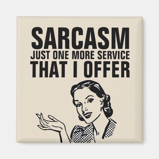 SARCASM RETRO MAGNET FEMME (Devant)