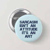 Sarcasm Ronde Button 5,7 Cm (Voorkant /achterkant)