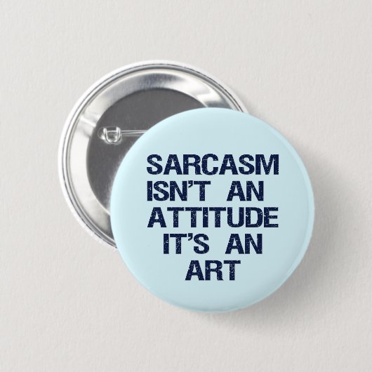 Sarcasm Ronde Button 5,7 Cm (Voorkant /achterkant)