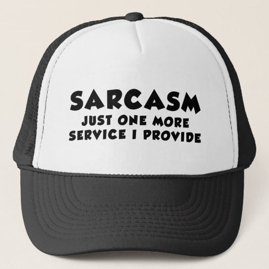 Sarcasm Service Coffee-Mok Trucker Pet (Voorkant)