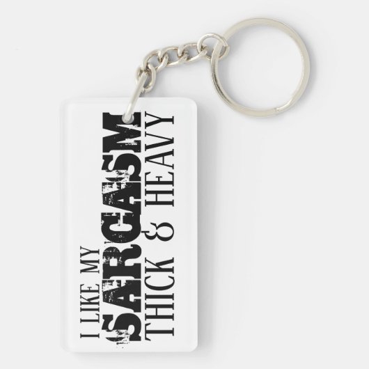 Sarcasm Thick & Heavy Sleutelhanger (achterkant)