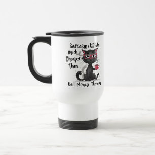 Sarcasme & Attitude Grappig Geschenk voor Kattenli Reisbeker