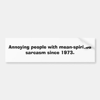Sarcasme Bumpersticker