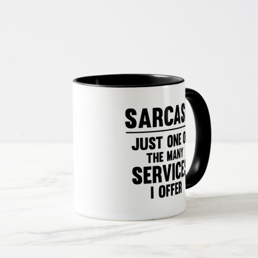 Sarcasme Café Mug (Devant droit)