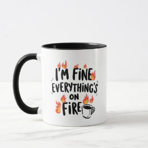 Sarcasme Chaos en Citat over Koffie Mok