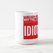 Sarcasme classique Mug (Centre)