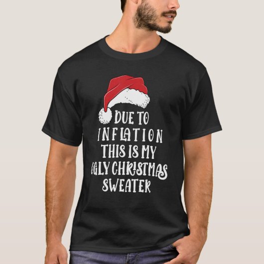 Sarcasme de l'inflation vilain Sweat de Noël Homme (Devant)