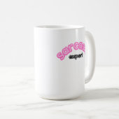 Sarcasme Expert Funny Café Mug | Witty & Sassy Gi (Devant droit)