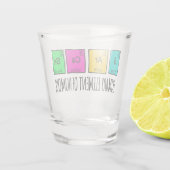 sarcasme hoofdbestanddelen van de Humor wetenschap Shot Glas (Achterkant)