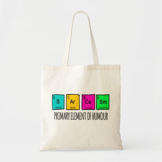 Sarcasme is het belangrijkste onderdeel van de Hum Tote Bag (Voorkant)
