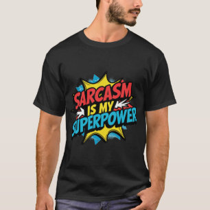 Sarcasme is mijn superkracht vrienden vintage t-shirt
