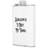 Sarcasme is niet mijn ding Job Humor Coffee Mok Heupfles (Links)