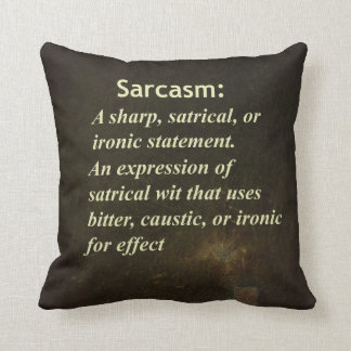 Sarcasme Kussen