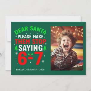 Sarcasme Leuk Zes Zeven Kerstmis  Feestdagenkaart
