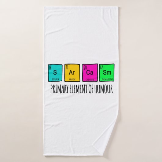 Sarcasme Principaux Éléments De La Science De L'Hu (Serviette de bain)