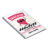 Sarcasme retro hart notitieboek (Rechterzijde)