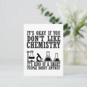 Sarcasme scheikunde grappige scheikundige citaten briefkaart (Staand voorkant)