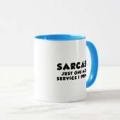 Sarcasme Service Café Mug (Devant droit)