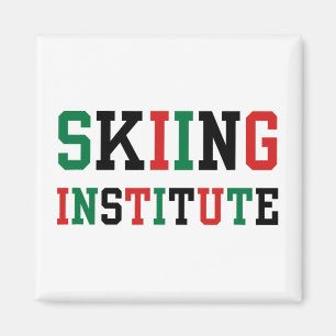 Sarcasme Ski Instituut Alumni Winter Koekjes B Magneet