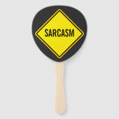 Sarcasme teken handwaaier (Achterkant)